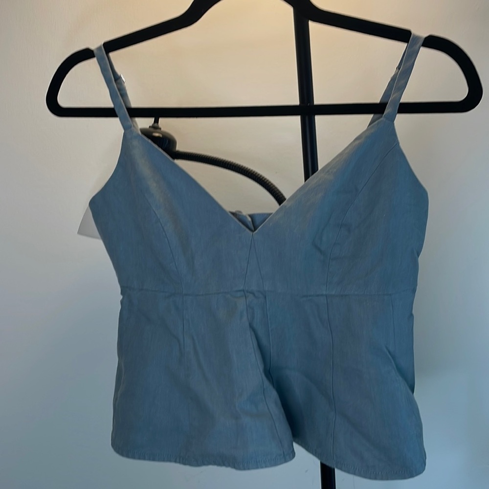 BCBG MAX AZRIA denim-like camisole | XXS